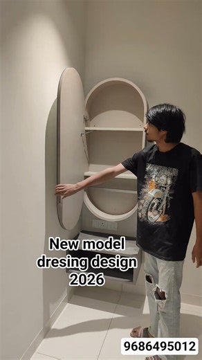2026 New model dresing design 🪞|| dresing table mirror design 2026 || #dresing #roundmirror #wallmir
