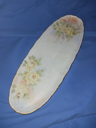 Oblong Porcelain Celery Dish-gerold-porzellan-bavaria-made in W. Germany - Etsy