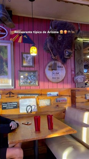 Restaurante típico de Arizona, americano total! 🍔🍟🦬🇺🇸 #usa #viajes #arizona