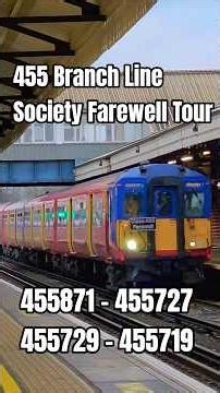 455 Branch Line Society Farewell Tour 455727 - 455871 - 455729 - 455719 #trains