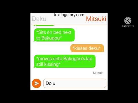 Bakudeku texting story 😳