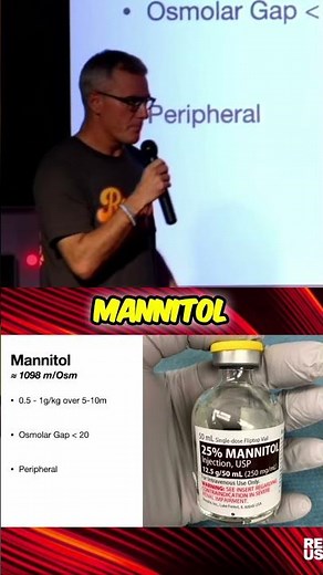 Giving mannitol for high ICP? Brian Wright, MD (@brianjwrightmd) from ResusX:2025 explains h #shorts