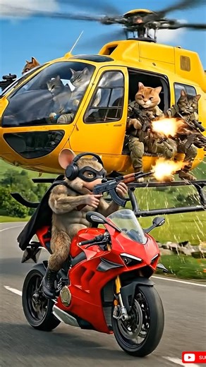 Miso boss1 on Instagram: "Hacker Mouse vs Cat Attack Helicopter . . . . #misoboss #CatAttack #instagood #AnimatedStory #instadaily"