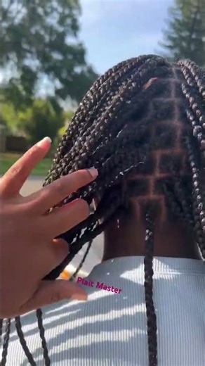 #boxbraids #plaits #neatbraids