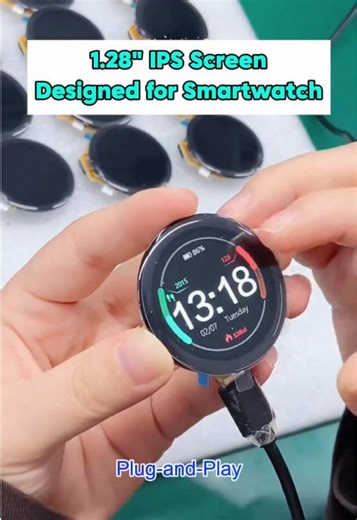 ⌚️1.28” IPS Screen Designed for Smartwatch, supports for Arduino IDE and Python #lcd #display #Smartwatch #tft #HMI