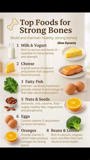 TOP FOODS FOR STRONG BONES! 🦴💪 Build Bone Density Naturally!🌿 #shorts