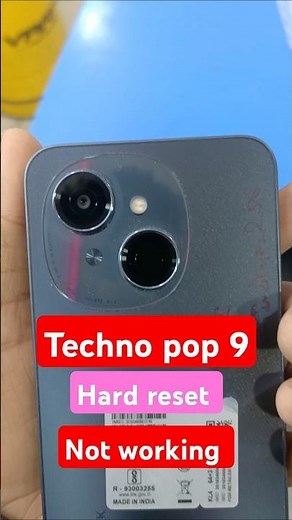 Tecno pop 9 hard reset not working #pop9hardreset #pop9frp