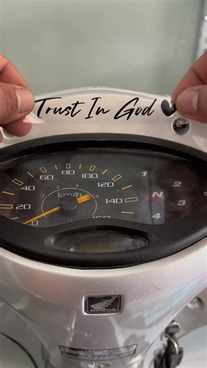 Waterproof Trust in God Stickers for Bikes