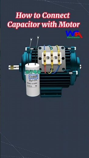 how to connect a capacitor with a motor - wiring connection diagram