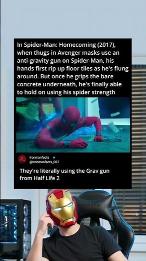 Did Spider-Man Just Beat the Half-Life Gravity Gun? #shorts #shortsfeed