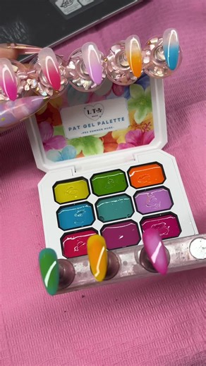 Pat Gel: Creating Colorful Ombre Nail Art