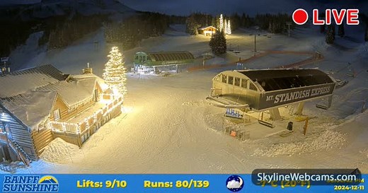 【LIVE】 Live Cam Banff - Sunshine Village | SkylineWebcams