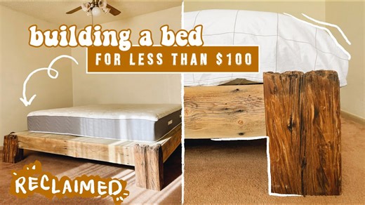 DIY: My reclaimed wood bed frame tutorial