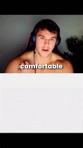 You´ll never grow staying comfortable (also go to the gym)