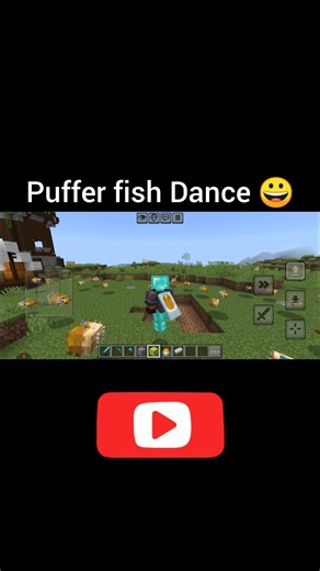Puffer Fish Lost Control 💀🐡 | Jinka Chika Brain Activated 🤯🔥 #minecraft #gaming