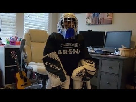 How to put on youth goalie gear
