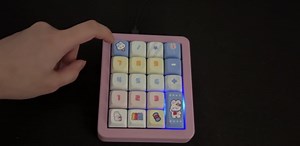 20-Key Mechanical Number Pad with Hot-Swappable Red Switches, RGB Backlit, USB-C Wired for PC & Laptop,Creamy Yellow