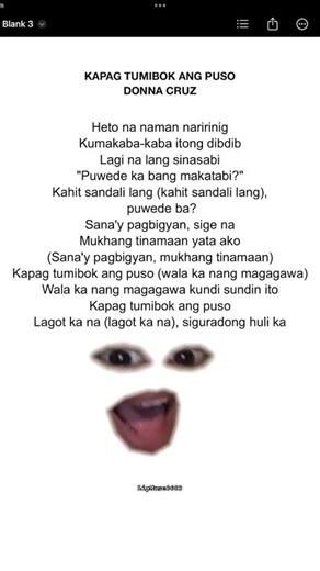 KAPAG TUMIBOK ANG PUSO by DONNA CRUZ | LipSync #lipmuse0603