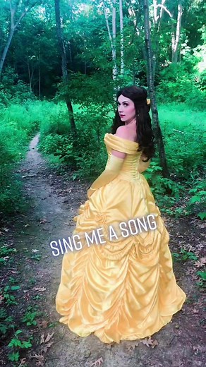 Wandering through the forest in a ballgown… always 🌹✨ #disneycosplay #disneycosplayer #princess #princesstiktok #fyp #foryoupage #cosplay #cosplayersoftiktok #belle #bellecosplay #beautyandthebeast #beautyandthebeastcosplay #outlander #skyeboatsong