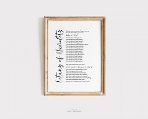 Litany of Humility Prayer Printable - Humility Prayer Print, Deliver Me Jesus Prayer, Catholic Home Print, Catholic Prayer Printable - Etsy