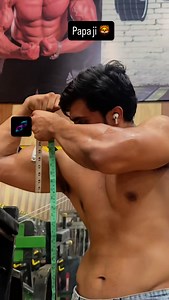 18 inch bicep 💪 #Papa #viral #genetics #insta #reel | Harsh Malik
