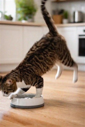 crazy cat does handstand