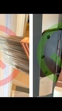Painting Tip: How To Paint Around Hinges!