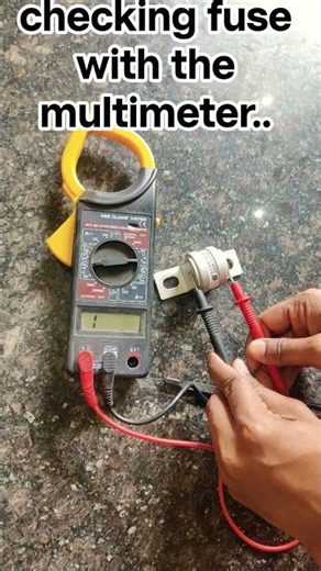 how to check fuse with multimeter..?#multimeter #fuse #electrical