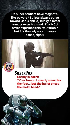 Do super soldiers have Magneto-like powers? Bullets always curve toward Cap's shield,