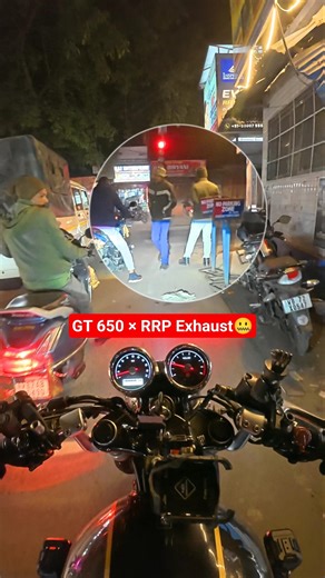 Police Vs Red Rooster Performance Exhaust🥲 #gt650 #rrpexhaust #redroosterexhaust