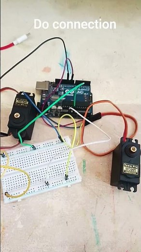 serial monitor controlled servo by Arduino uno