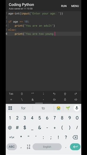 Python basics || Part 4/5 || #python #code #shorts