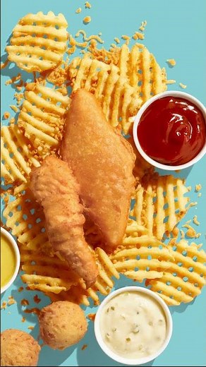 $6 Fish and Chicken Baskets #seafood #foodie #bestchickentenders #fastfood #food #friedchicken