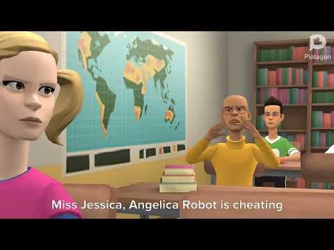 Angelica Robot Cheats on the test/Grounded