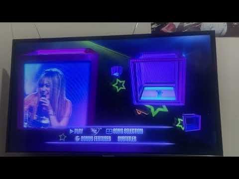 Hanna Montana and Miley Cyrus of Borth Worlds Concert 2008 DVD Menu Walkthrough (Disc 1)