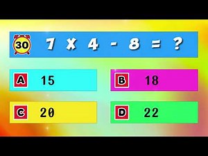 KUIS MATEMATIKA CEPAT TANGGAP | MATHS QUIZ FOR KIDS | CC188