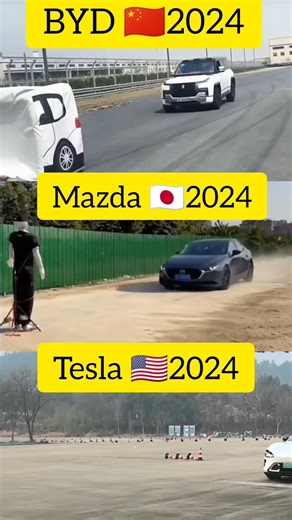 "TOTAL FAILURE? Tesla vs BYD vs Mazda Emergency Braking Test!"