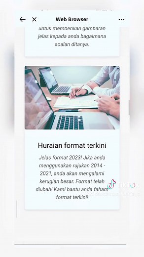 Panggilan untuk semua calon-calon yang layak menduduki peperiksaan bagi jawatan Pembantu Tadbir Kewangan W19 dan Pembantu Setiausaha Pejabat N19 Negeri Terengganu pada 2 Mei 2024 ini. Kami ada rujukan khas untuk anda. Sila tonton vtt ini hingga habis. Banyak manfaat yang anda akan dapat daripada rujukan ini, paling penting anda akan dapat rujukan psikometrik secara percuma! Untuk cara dapatkan sila klik link di bio atau tonton saja vtt ini hingga habis kerana ada tutorial disediakan. Semoga berj