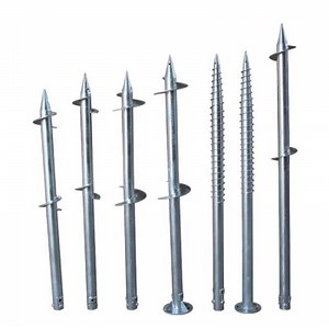 [Hot Item] Professional Galvanized Earth Anchors Pile Solar Ground Screw Pile Foundation
