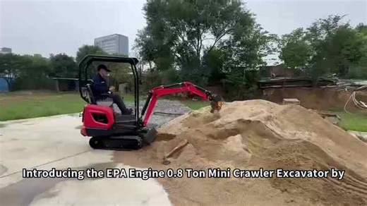 1.2Ton New Mini Excavator Home Bagger EPA Engine Gear Pump Core Bearing Versatile Efficient  Small Crawler Digger