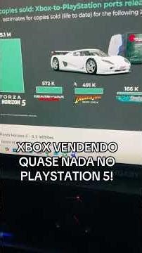 XBOX VENDENDO QUASE NADA NO PLAYSTATION 5