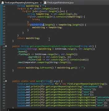 Java Interview Q7 🔥 Find Largest Repeated Substring | #Shorts #interview #javaprogramming #java8