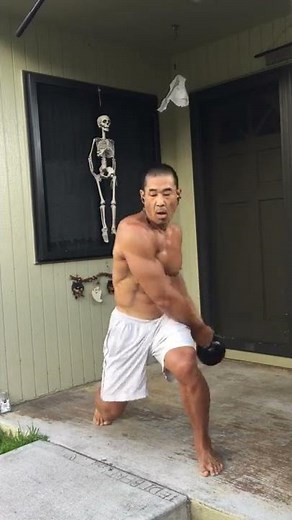 Kettlebell “X” Orbit for Core and Obliques
