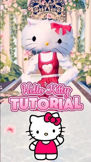 Hello Kitty DTI TUTORIAL😽✨ #dresstoimpress #dti