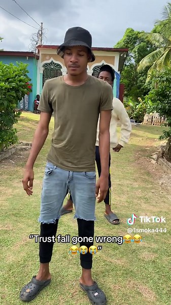 Trust Fall Gone Wrong: Hilarious Jamaican Video