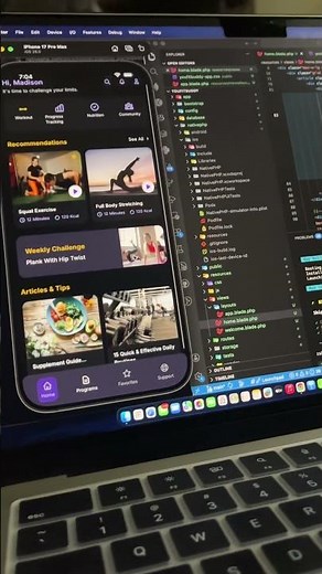Build a Fitness UI Using Native PHP & Laravel | Native pho Ios app ui