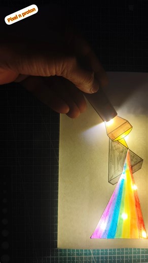 I Built a Paper PRISM that Works! 🌈 #ScienceDIY #shorts