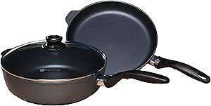 Swiss Diamond HD Classic 3 Piece Set: Fry Pan and Saute Pan