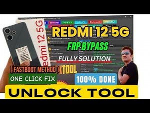 Redmi 12 5G Andriod 14/15 Latest Frp Bypass Unlock Tool 100% Done #frp #unlocktool #foryou #redmi