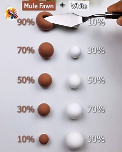 Mule Fawn Vs White Satisfying color mixing clay #Satisfying #crafts #clay #Christmas #asmr #Shorts | Painting Concept